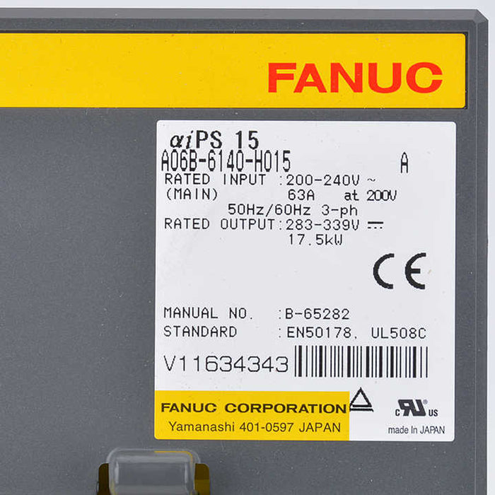 FANUC a06b-6140-h015 AC Servo Drive 