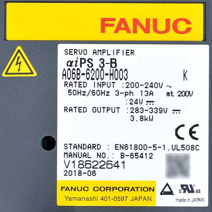 FANUC a06b-6200-h003 Motor Drive 