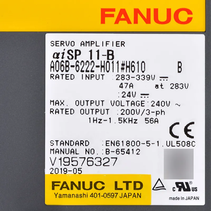 FANUC a06b-6222-h011 AC Servo Drive 