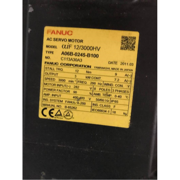 FANUC a06b-0245-b100 AC Servo Motor 