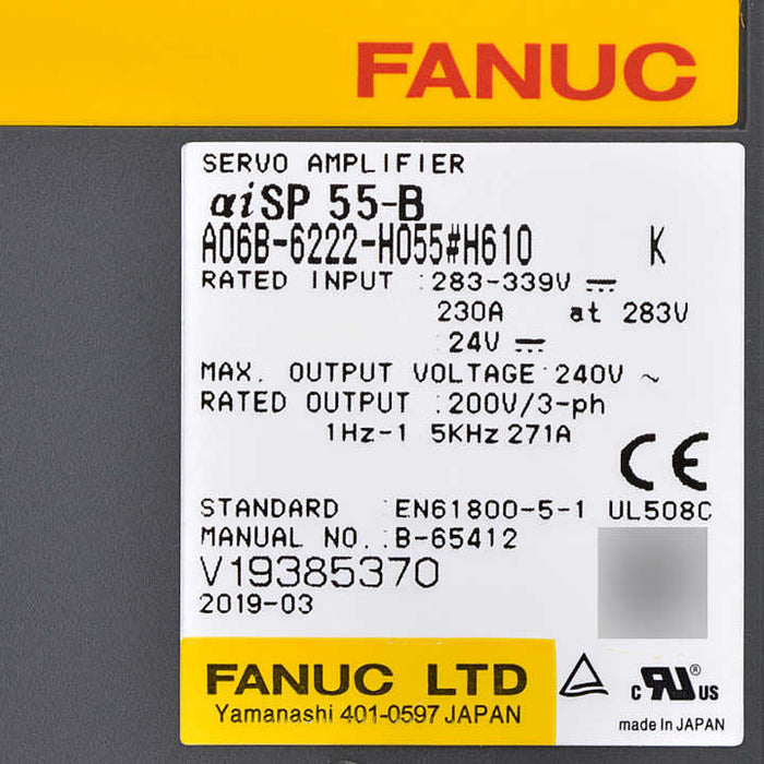 FANUC a06b-6222-h055 Servo Drive Module 