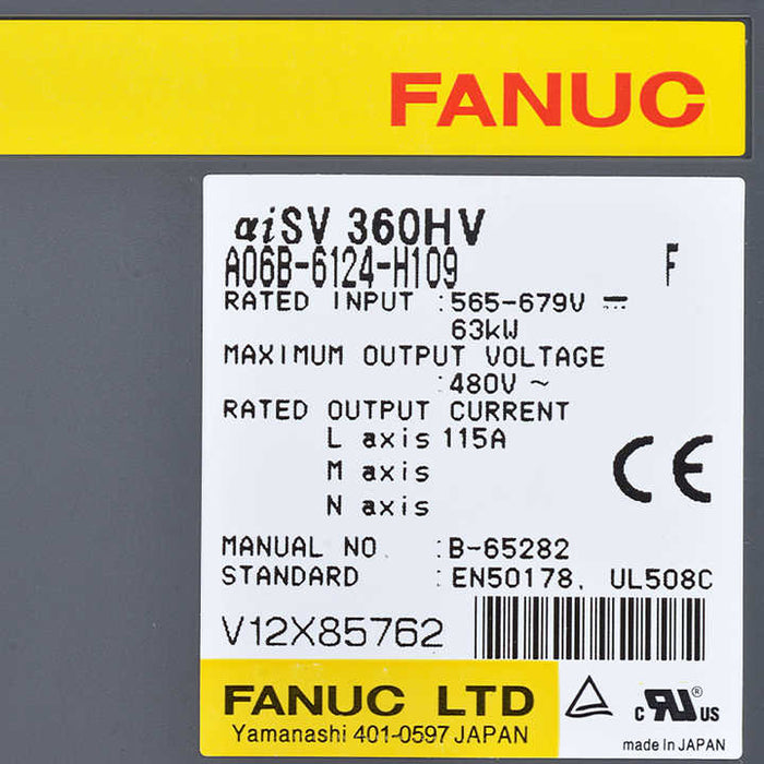 FANUC a06b-6124-h109 Servo Drive Module 