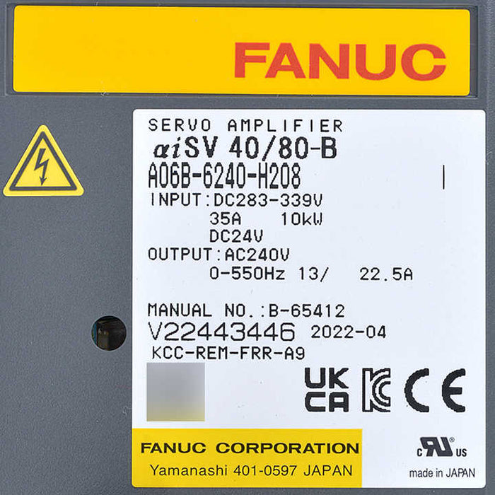 A06B-6240-H208Japan original fanuc cnc control systemOn-the-spot negotiation of Fanuc amplifier driver module