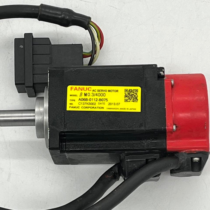 Fanuc Cncjapan PlcAc Servo Motor A06B-0112-B075 100% Original