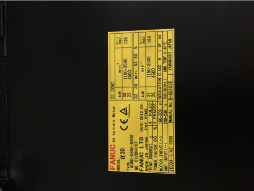 FANUC a06b-0860-b400 AC Servo Motor