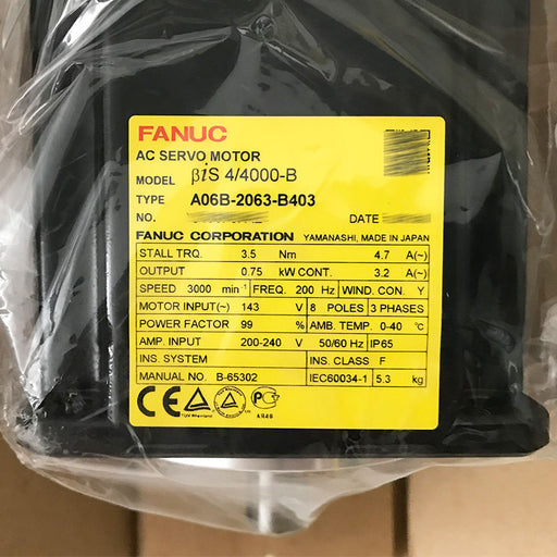 FANUC a06b-2063-b403 AC Servo Motor 