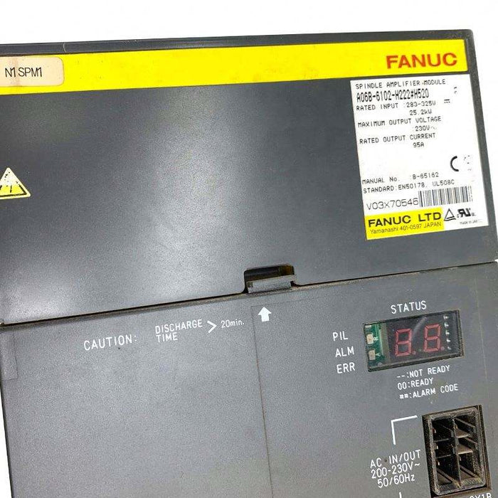 Fanuc Lathe ServoCnc Plc Drive Spindle Controller Japan A06B-6102-H222 Original