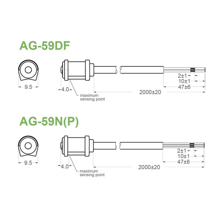 Xsd Magnetic Switch SensorQctz Cylinder Reed Magnetic Induction Switch AG-59DF 100%