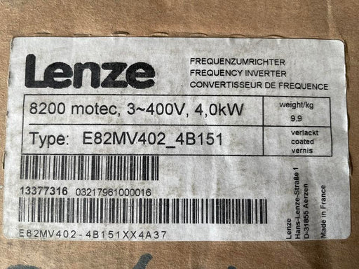 Lenze NeedinquiryServo Drive Frequency Inverter E82MV402-4B151 Uesd