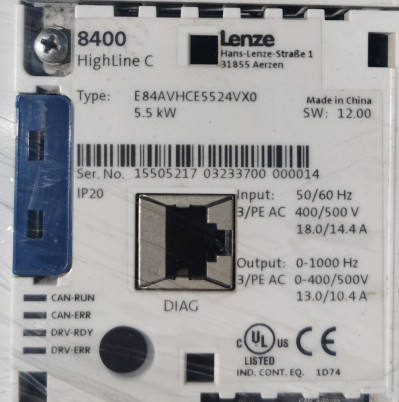 Need Inquiry Used Lenze E84AVHCE5524VX0 Servo Inverter Drive