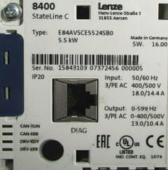 Need Inquiry Used Lenze E84AVSCE5524SB0 Servo Drive Frequency Inverter