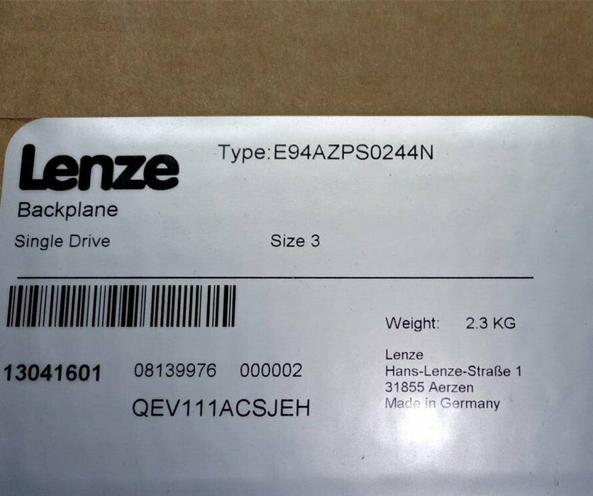 Lenze NeedinquiryServo Drive Backplane E94AZPS0244N Uesd