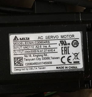 ECMA-C20604RS 400W B2 Electric AC Servo Motor With Drive