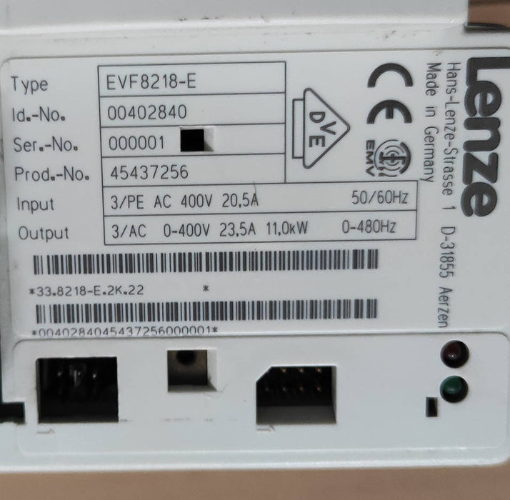 Need Inquiry Used Lenze EVF8218-E Servo Drive Frequency Inverter