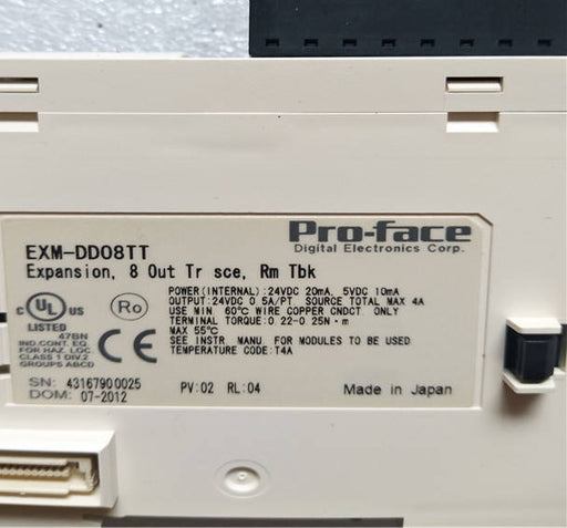 Proface Plc Expansion Module EXM-DD08TT Used