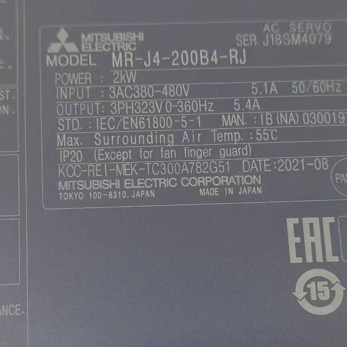 Mit CncjapanPlc Ac Servo DriverFor Mit MR-J4-200B4-RJ 100% Original