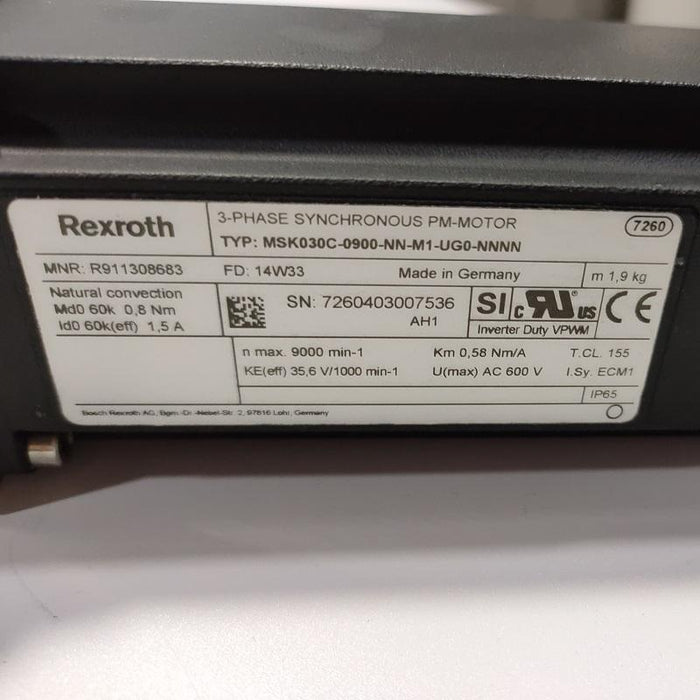 Rexroth  MSK030C-0900-NN-M1-UG0-NNNN USED & NEW