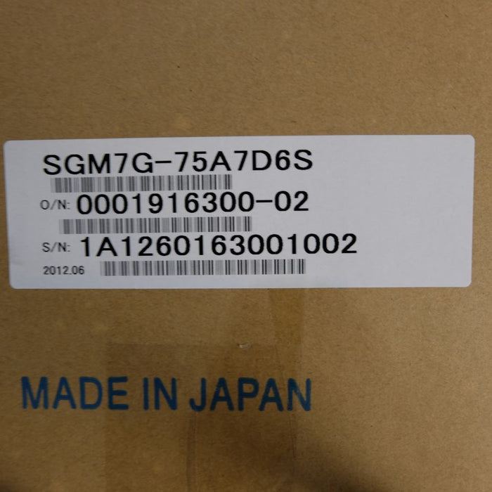 Yaskawa sgm7g-75a7d6s AC Servo Motor