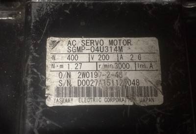 Yask Awa Needinquiry Yask AwaAc Servo Motor SGMP-04U314M Used