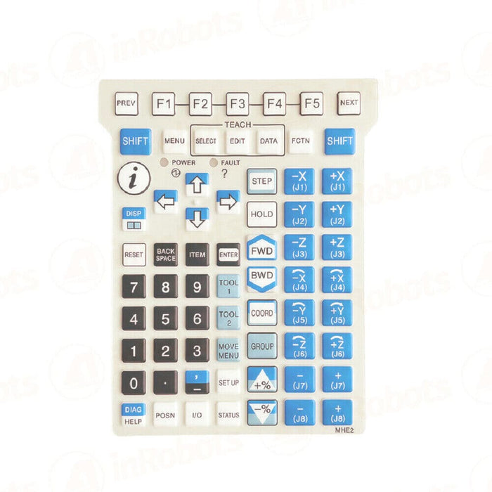 FANUC MHE2 A05B-2255-C100 Teach Pendant Keyboard Membrane Used