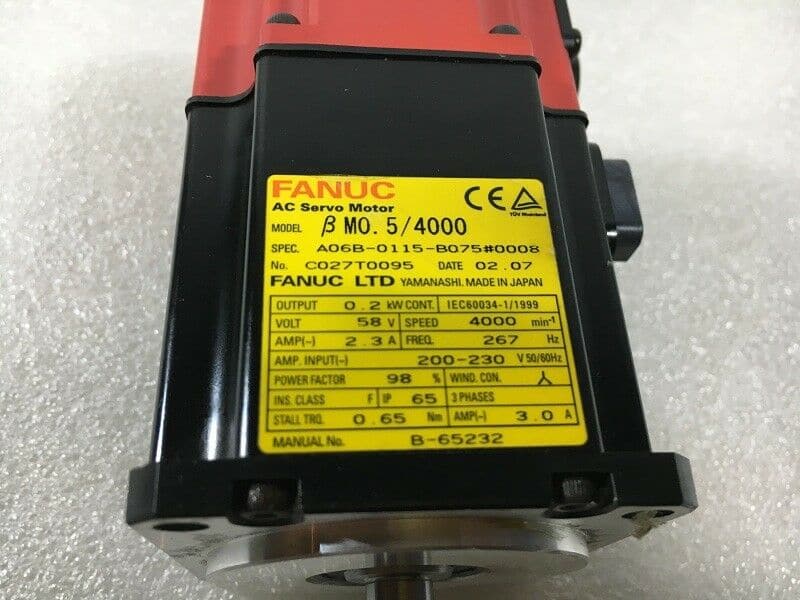 FANUC A06B-0115-B075#0008 Servo Motor Used