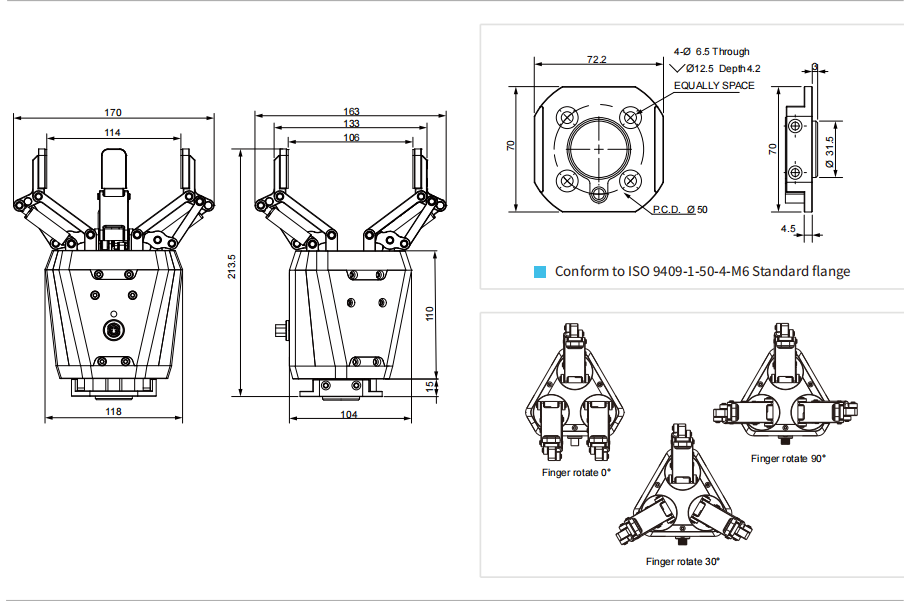 DH-ROBOTICS_PGC-300_collaborative_electric_gripper_size