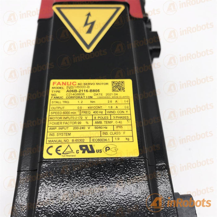 FANUC A06B-2116-B805 AC Servo Motor Used