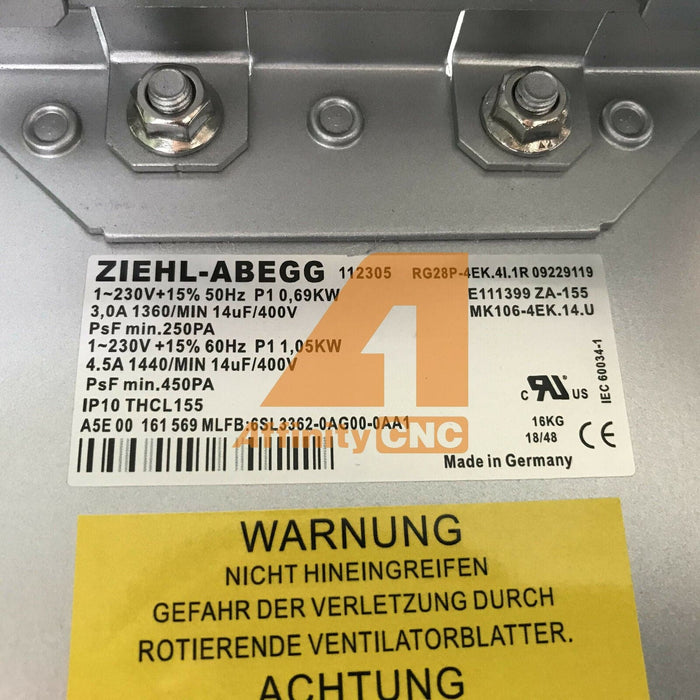 SIEMENS RG28P-4EK.4I.1R  Cooling Fan